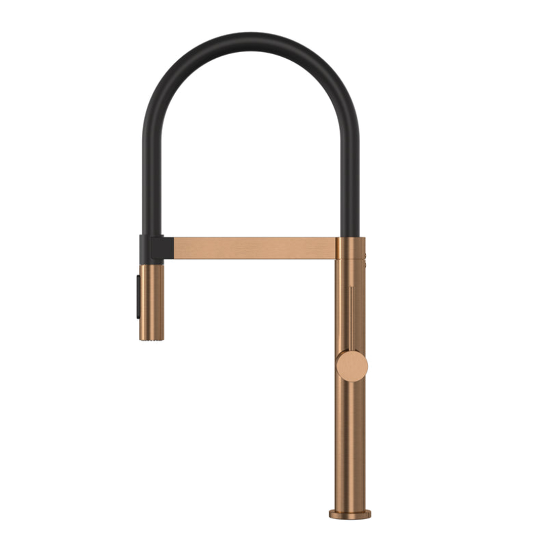 Elite Design Studio -  Meir Pull Down Kitchen Mixer Tap with Magnetic Dock Lustre Bronze